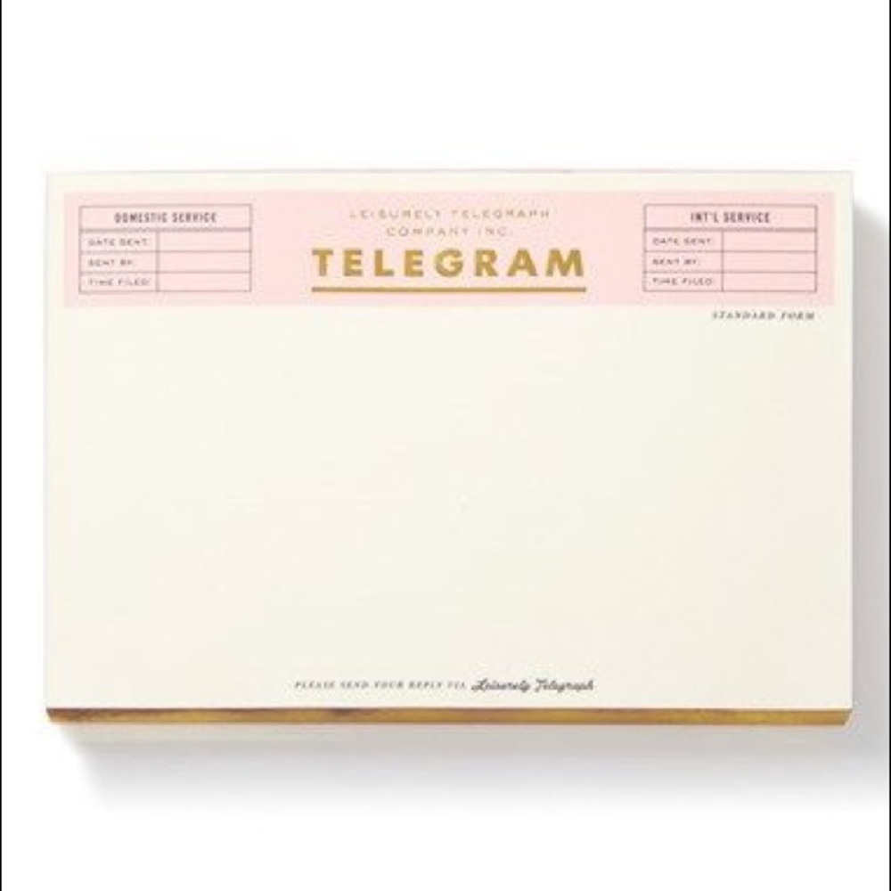 🎀ISO🎀 Kate Spade Telegram Notepad - Picture 2 of 2